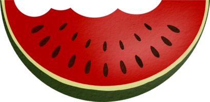 watermeloen waterverf verf png