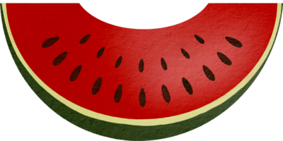 watermelon watercolor paint png