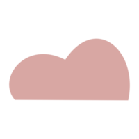 ilustração de nuvem fofa em cor pastel png