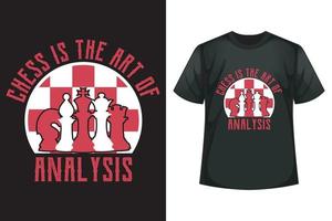 Chess is the art of analysis - Chess t-shirt design template vector