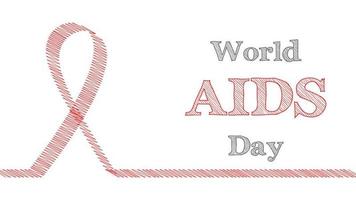 world aids day vector illustration, aids awareness vector grpahics.