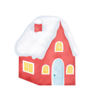 Winter House Illustration png