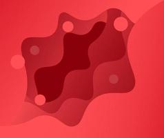 Red gradient geometric background vector