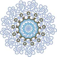 copos de nieve decorativos calados de invierno. vector