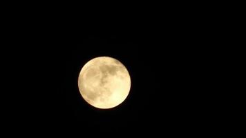 pleine lune jaune vif video