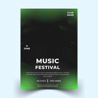 modern elegant music festival poster template. Vector EPS Template