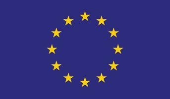 imagen de la bandera de la unión europea vector