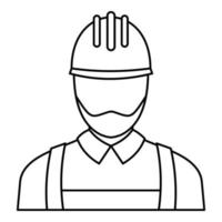 Electric man icon, outline style vector