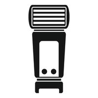 Camera flashlight icon, simple style vector