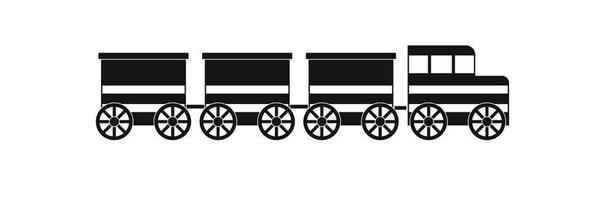 icono de tren eléctrico, estilo simple. vector