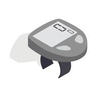 Bicycle speedometer computer icon vector