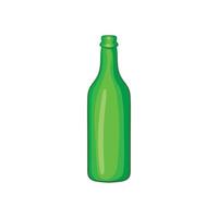 Beer bottle icon, cartoon style vector