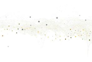 Light silver gold glitter confetti. Light background. vector