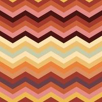 colores cálidos en zigzag sin costuras y texturas de fondos de estilo retro. vector