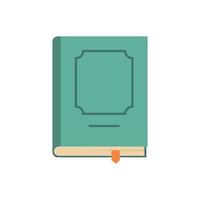 icono de diseño de libro, estilo plano vector