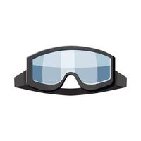 Military goggles icon, cartoon style vector