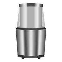 Electric coffee grinder icon, realistic style vector