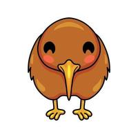 Cute little kiwi bird cartoon vector