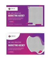 we are creative marketing thumbnail banner template design vector