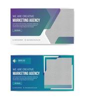 we are creative marketing thumbnail banner template design vector