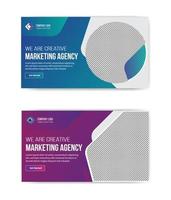 we are creative marketing thumbnail banner template design vector