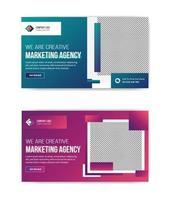 we are creative marketing thumbnail banner template design vector