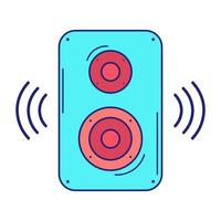 Speakers Icon Flat Design Vector