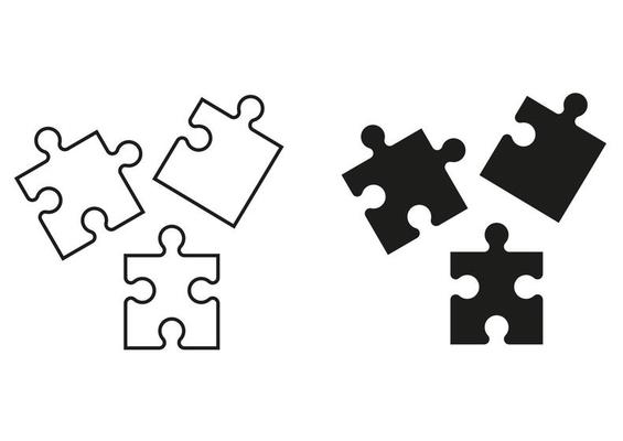 Jigsaw Puzzle Clipart Black And White Free