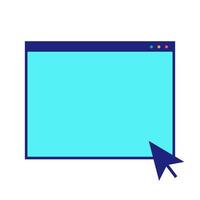 New Tab Icon Flat Design Vector