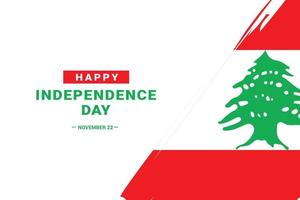 Lebanon Independence Day vector