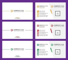 Modern Business Card Design vector