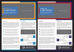 Business Solution Case Study Template vector