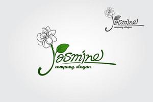 jasmine es una fuente de escritura de lujo con un toque de escritura elegante, se ve muy elegante y moderna. hecho para aquellos que necesitan un logotipo ilustrativo, confiable, memorable, editable, simple y versátil. vector
