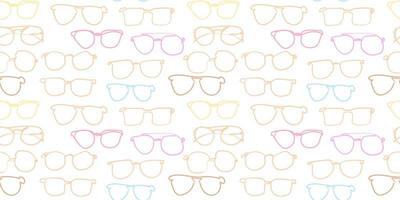 Vector colorful glasses seamless pattern. For textiles, interior design, for book design, website background.