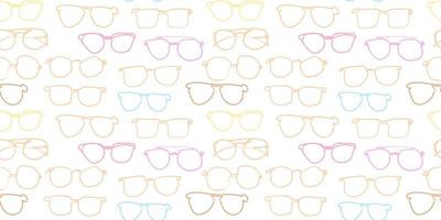 Vector colorful glasses seamless pattern. For textiles, interior design, for book design, website background.