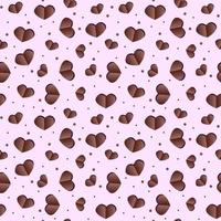 Valentine s Day is a seamless pattern with hearts. Texture for packages, cards, greetings, invitations, valentines, etc. vector