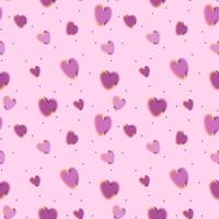 Valentine's Day is a seamless pattern with hearts. Texture for packages, cards, greetings, invitations, valentines, etc. vector