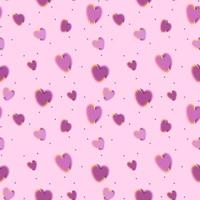 Valentine's Day is a seamless pattern with hearts. Texture for packages, cards, greetings, invitations, valentines, etc. vector