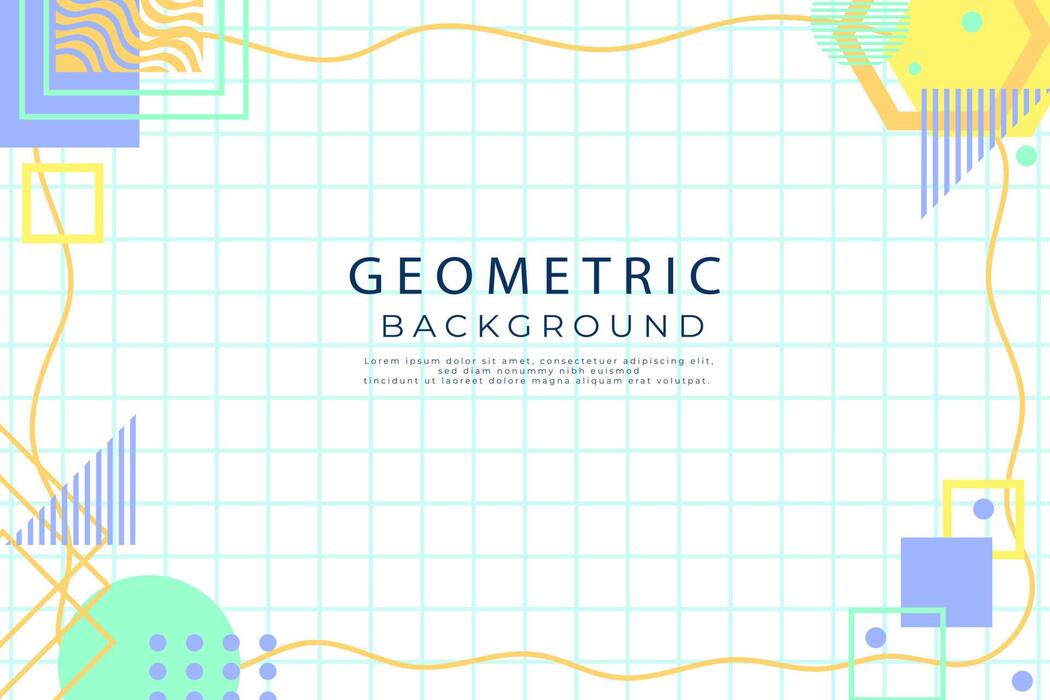 Abstract Flat Geometric Background Vector Art, Icons, and Graphics for
