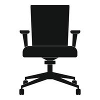 icono de sillón de computadora, estilo simple. vector