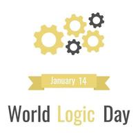 World Logic Day. January 14. Vector illustration