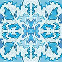 Cold ice themed symmetrical vector background with cartoon flat art style drawing.