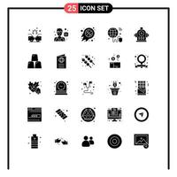 Universal Icon Symbols Group of 25 Modern Solid Glyphs of hydrant world basketball wifi internet of things Editable Vector Design Elements