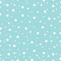 Seamless pattern of falling snow on a blue background. Ideal for textiles, packaging, scrapbooking. Vector illustration.