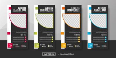 Modern Corporate Business Roll Up Banner Standee Template Vector Design, Abstract Creative X Banner, Pull Up Banner Layout for Advertisement, Ads, Exhibition, Display