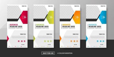 Modern Corporate Business Roll Up Banner Standee Template Vector Design, Abstract Creative X Banner, Pull Up Banner Layout for Advertisement, Ads, Exhibition, Display