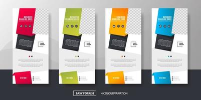 Modern Corporate Business Roll Up Banner Standee Template Vector Design, Abstract Creative X Banner, Pull Up Banner Layout for Advertisement, Ads, Exhibition, Display