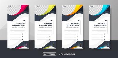 Modern Corporate Business Roll Up Banner Standee Template Vector Design, Abstract Creative X Banner, Pull Up Banner Layout for Advertisement, Ads, Exhibition, Display