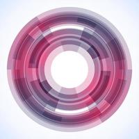 Geometric frame from circles, vector abstract background, wallpaper