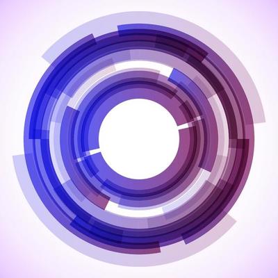 Geometric frame from circles, vector abstract background, wallpaper